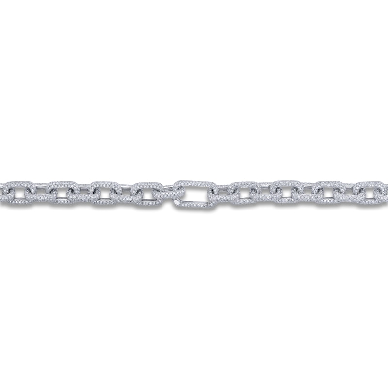 Main Image 2 of Shy Creation Diamond Chain Link Necklace 16-1/6 ct tw 14K White Gold 16&quot; SC55014088Z16