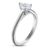 Thumbnail Image 2 of Pear-Shaped Lab-Grown Diamond Solitaire Plus Engagement Ring 1/2 ct tw Platinum (VS2/F)