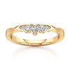 Thumbnail Image 1 of J'Lure Lab-Grown Diamond Scalloped Wedding Band 1/8 ct tw 18K Yellow Gold