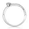 Thumbnail Image 2 of J'Lure Hexagon Step-Cut Lab-Grown Diamond Contour Wedding Band 3/8 ct tw 18K White Gold