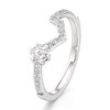 Thumbnail Image 4 of J'Lure Hexagon Step-Cut Lab-Grown Diamond Contour Wedding Band 3/8 ct tw 18K White Gold