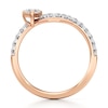Thumbnail Image 2 of J'Lure Square-Emerald Step-Cut Lab-Grown Diamond Contour Wedding Band 5/8 ct tw 18K Rose Gold
