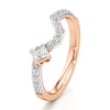 Thumbnail Image 4 of J'Lure Square-Emerald Step-Cut Lab-Grown Diamond Contour Wedding Band 5/8 ct tw 18K Rose Gold