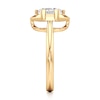 Thumbnail Image 3 of J'Lure Hexagon Brilliant-Cut Lab-Grown Diamond Half-Halo Engagement Ring 2 ct tw 18K Yellow Gold