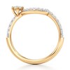 Thumbnail Image 2 of J'Lure Hexagon Brilliant-Cut Lab-Grown Diamond Contour Wedding Band 1/2 ct tw 18K Yellow Gold