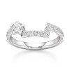 Thumbnail Image 1 of J'Lure Pentagon Brilliant-Cut Lab-Grown Diamond Contour Wedding Band 3/4 ct tw 18K White Gold