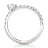 Thumbnail Image 2 of J'Lure Pentagon Brilliant-Cut Lab-Grown Diamond Contour Wedding Band 3/4 ct tw 18K White Gold
