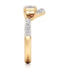 Thumbnail Image 3 of J'Lure Radiant Brilliant-Cut Lab-Grown Diamond Contour Wedding Band 7/8 ct tw 18K Yellow Gold