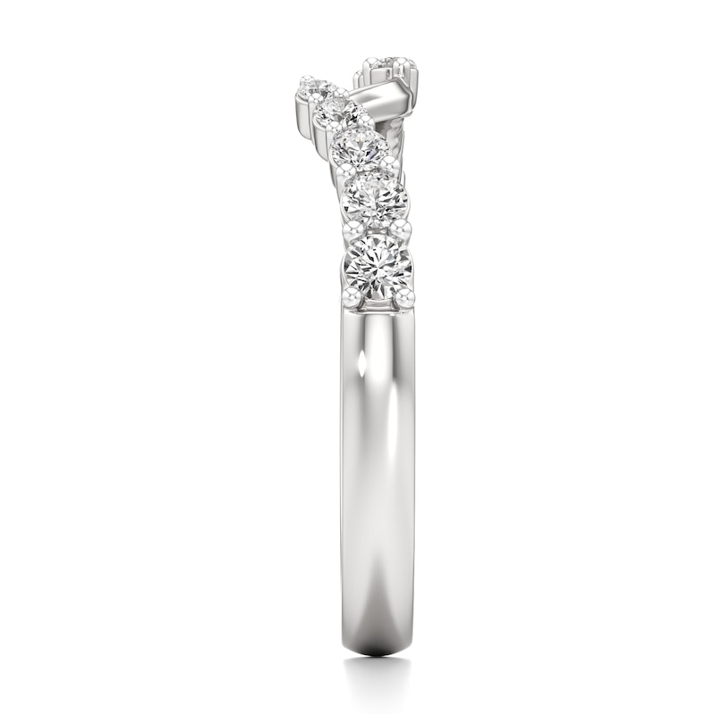 Main Image 3 of J'Lure Lab-Grown Diamond Contour Wedding Band 3/8 ct tw 18K White Gold