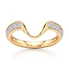 Thumbnail Image 1 of J'Lure Lab-Created Diamond Contour Wedding Band 1/5 ct tw 18K Yellow Gold