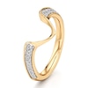 Thumbnail Image 4 of J'Lure Lab-Created Diamond Contour Wedding Band 1/5 ct tw 18K Yellow Gold