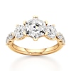 Thumbnail Image 1 of J'Lure Hexagon Step-Cut Lab-Grown Diamond Engagement Ring 3-1/2 ct tw 18K Yellow Gold