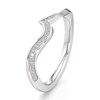 Thumbnail Image 4 of J'Lure Lab-Grown Diamond Contour Wedding Band 1/8 ct tw 18K White Gold