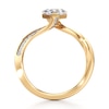 Thumbnail Image 2 of J'Lure Shield Step-Cut Lab-Grown Diamond Bypass Engagement Ring 1-1/6 ct tw 18K Yellow Gold