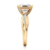 Thumbnail Image 3 of J'Lure Octagon Step-Cut Lab-Created Diamond Bypass Engagement Ring 2-1/6 ct tw 18K Yellow Gold