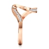 Thumbnail Image 3 of J'Lure Lab-Grown Diamond Contour Wedding Band 1/5 ct tw 18K Rose Gold
