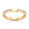 Thumbnail Image 1 of J'Lure Baguette-Cut Lab-Grown Diamond Contour Wedding Band 3/8 ct tw 18K Yellow Gold