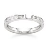 Thumbnail Image 1 of J'Lure Baguette-Cut Lab-Grown Diamond Contour Wedding Band 1/3 ct tw 18K White Gold