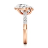 Thumbnail Image 3 of J'Lure Oval Step-Cut Two-Stone Lab-Grown Diamond Engagement Ring 3-1/3 ct tw 18K Rose Gold