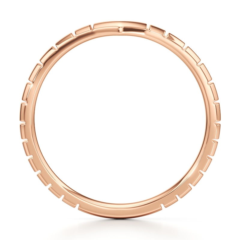 Main Image 2 of J'Lure Contour Wedding Band 18K Rose Gold