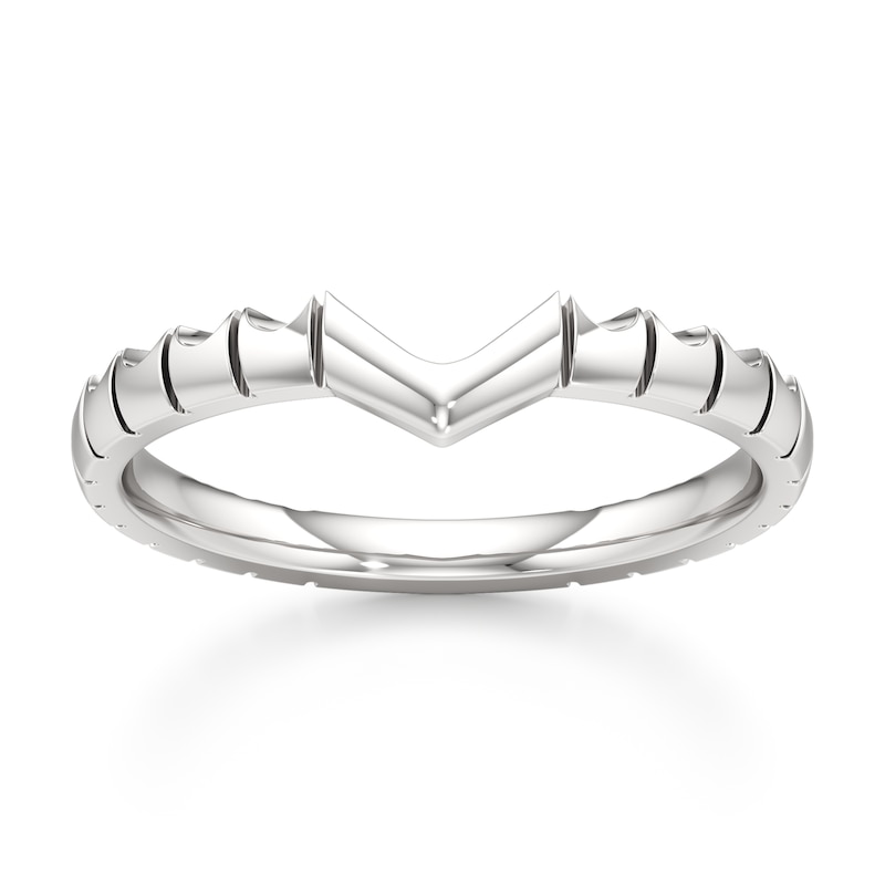 Main Image 1 of J'Lure Contour Wedding Band 18K White Gold