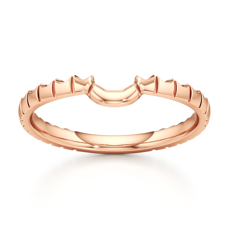 Main Image 1 of J'Lure Contour Wedding Band 18K Rose Gold