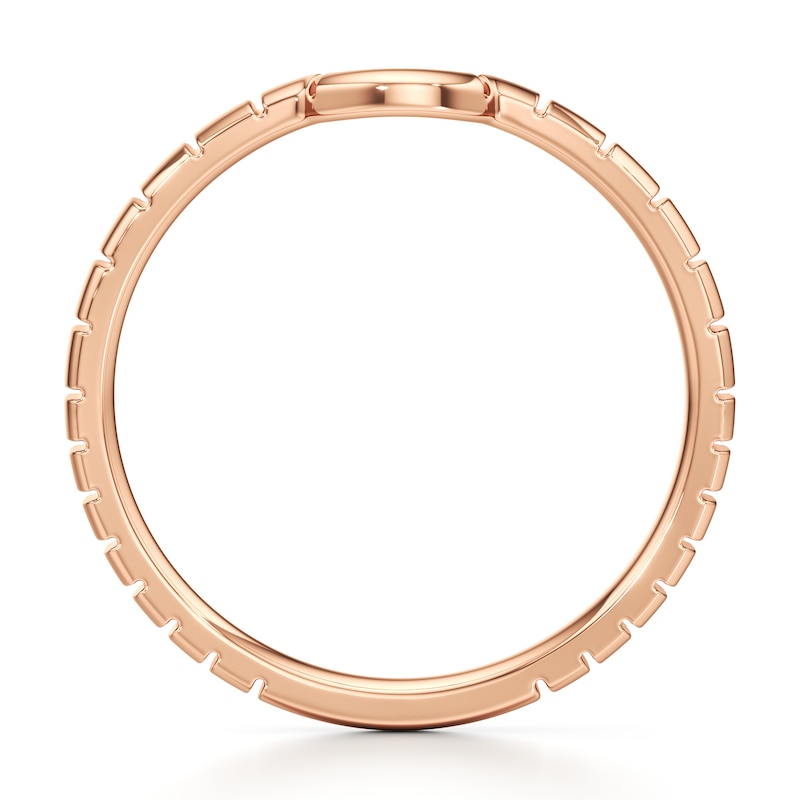 Main Image 2 of J'Lure Contour Wedding Band 18K Rose Gold