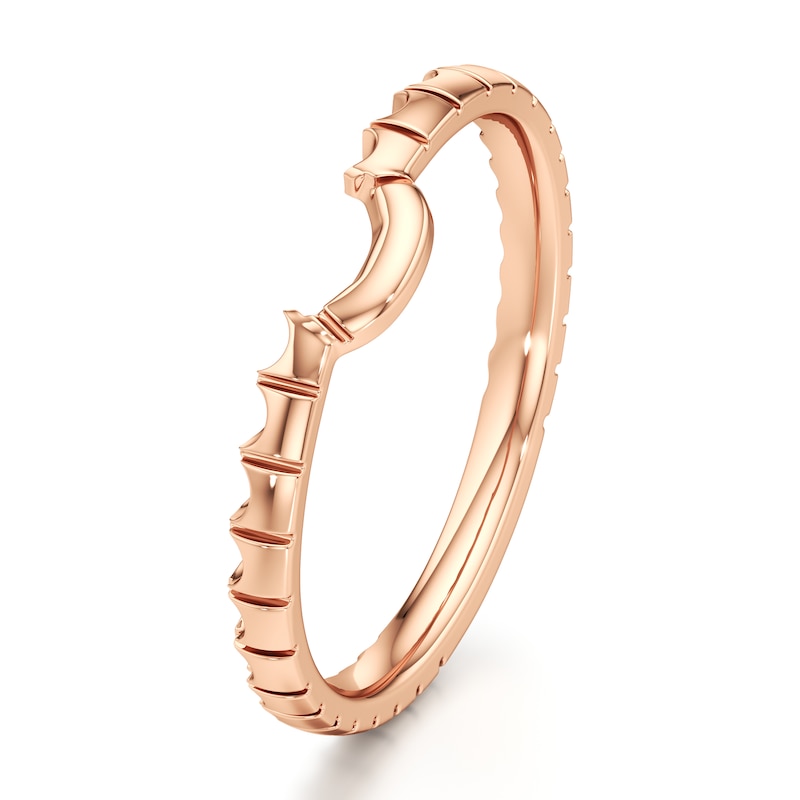 Main Image 4 of J'Lure Contour Wedding Band 18K Rose Gold