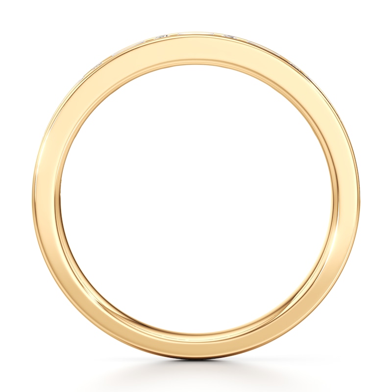 Main Image 2 of J'Lure Baguette & Round-Cut Lab-Grown Diamond Wedding Band 3/8 ct tw 18K Yellow Gold