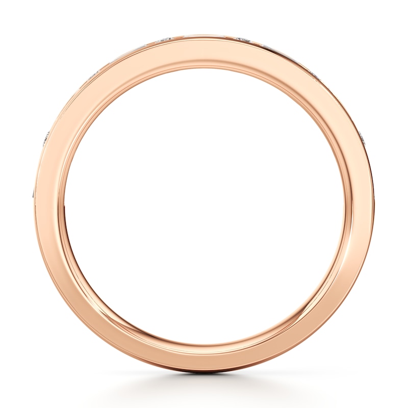 Main Image 2 of J'Lure Baguette & Round-Cut Lab-Grown Diamond Wedding Band 3/8 ct tw 18K Rose Gold