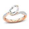 Thumbnail Image 1 of J'Lure Oval Portrait-Cut Lab-Grown Diamond Engagement Ring 1-3/8 ct tw 18K Rose Gold
