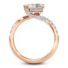Thumbnail Image 4 of J'Lure Oval Portrait-Cut Lab-Grown Diamond Engagement Ring 1-3/8 ct tw 18K Rose Gold