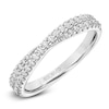 Thumbnail Image 2 of ArtCarved Diamond Crossover Anniversary Ring 1/3 ct tw 14K White Gold