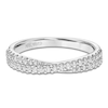 Thumbnail Image 3 of ArtCarved Diamond Crossover Anniversary Ring 1/3 ct tw 14K White Gold