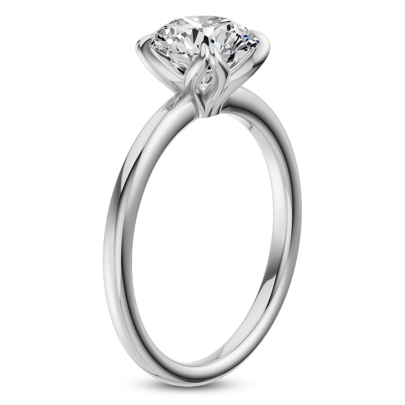 Main Image 2 of Certified Round-Cut Diamond Solitaire Engagement Ring 2 ct tw 18K White Gold (SI2/G)