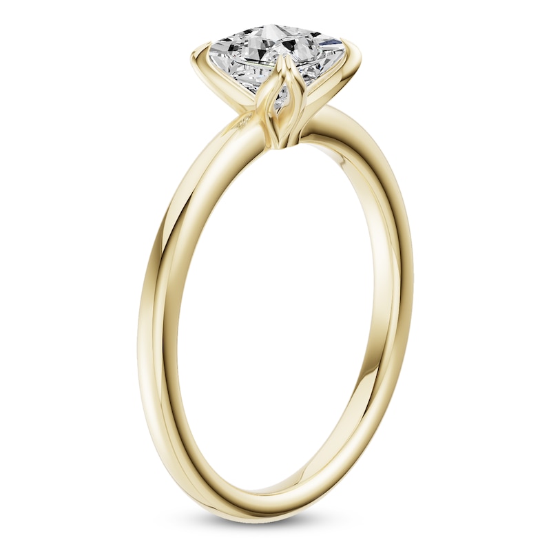 Main Image 2 of Princess-Cut Diamond Solitaire Engagement Ring 1 ct tw 14K Yellow Gold (I2/I)