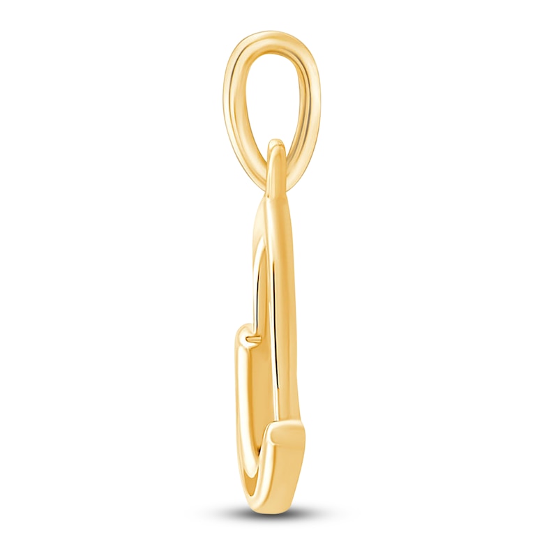 Main Image 2 of Children's Tilted Heart Charm 14K Yellow Gold