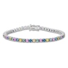Thumbnail Image 1 of Le Vian Natural Montana Sapphire, Pink Sapphire & Yellow Sapphire Bracelet 14K Vanilla Gold 7.25"