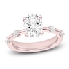 Thumbnail Image 1 of Oval-Cut Lab-Grown Diamond Engagement Ring 2-1/4 ct tw 14K Rose Gold