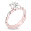 Thumbnail Image 2 of Oval-Cut Lab-Grown Diamond Engagement Ring 2-1/4 ct tw 14K Rose Gold