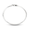 Thumbnail Image 2 of J'Lure Kite Step-Cut Lab-Grown Diamond Three-Stone Bangle Bracelet 2-1/3 ct tw 14K White Gold