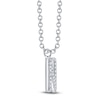 Thumbnail Image 2 of Shy Creation Diamond Letter N Pavé Necklace 1/10 ct tw 14K White Gold 18" SC55028331-N