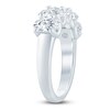 Thumbnail Image 2 of Oval-Cut Lab-Grown Diamond Five-Stone Anniversary Ring 3 ct tw 14K White Gold