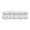 Thumbnail Image 3 of Oval-Cut Lab-Grown Diamond Five-Stone Anniversary Ring 3 ct tw 14K White Gold