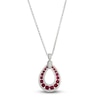 Thumbnail Image 1 of Le Vian Natural Ruby Teardrop Necklace 1/2 ct tw 14K Vanilla Gold 19"