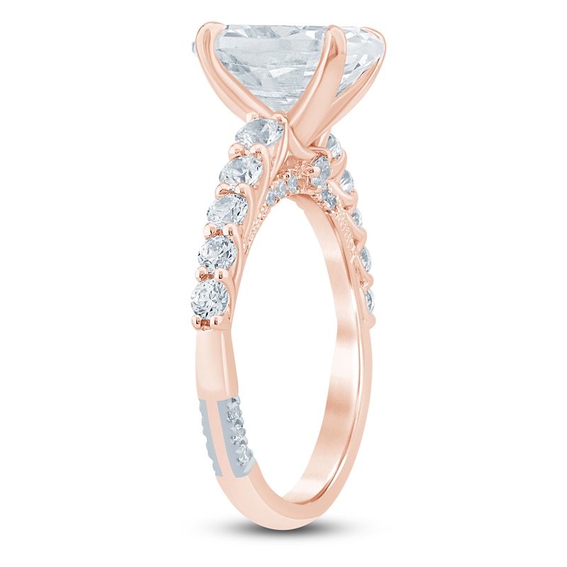 Main Image 2 of Pnina Tornai Oval-Cut Lab-Grown Diamond Engagement Ring 3-3/4 ct tw 14K Rose Gold