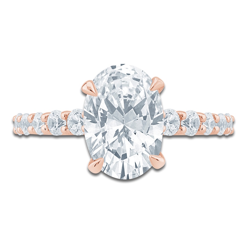 Main Image 3 of Pnina Tornai Oval-Cut Lab-Grown Diamond Engagement Ring 3-3/4 ct tw 14K Rose Gold