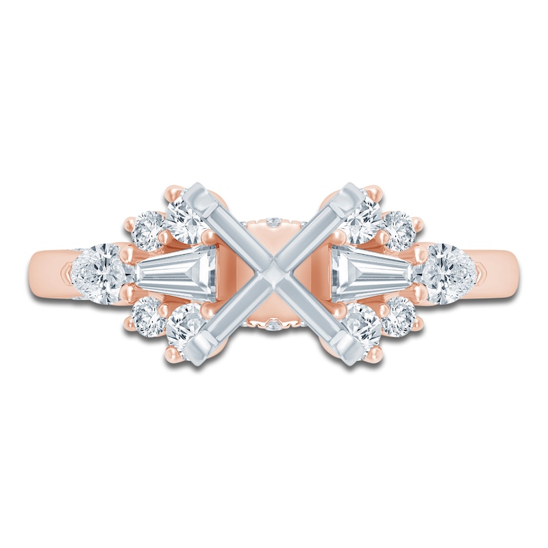 Main Image 3 of Pnina Tornai Lab-Grown Diamond Engagement Ring Setting 5/8 ct tw 14K Rose Gold