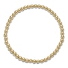 Thumbnail Image 1 of Italia D'Oro Beaded Stretch Bracelet 14K Yellow Gold