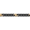 Thumbnail Image 2 of Men's Curb Chain Necklace 8mm Black & Yellow Ion-Plated Stainless Steel 20"